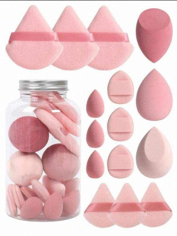 Random 5-Piece Makeup Sponge Set(Light Pink)
