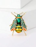 Vintage Bee Brooch(Green)