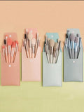 8pcs Makeup Brush Set With Portable Storage Case