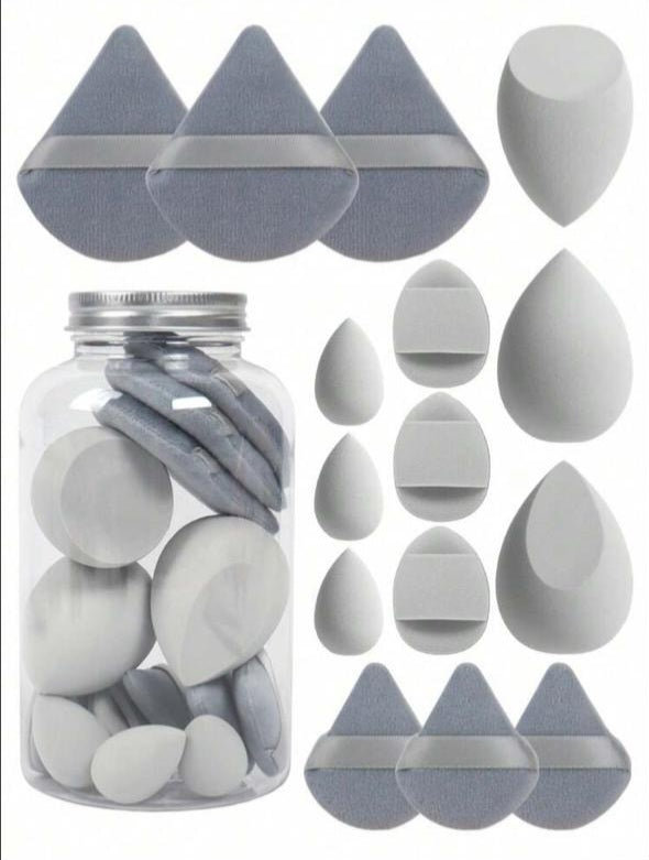 Random 5-Piece Makeup Sponge Set(Grey)