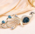 Vintage Peacock Brooch
