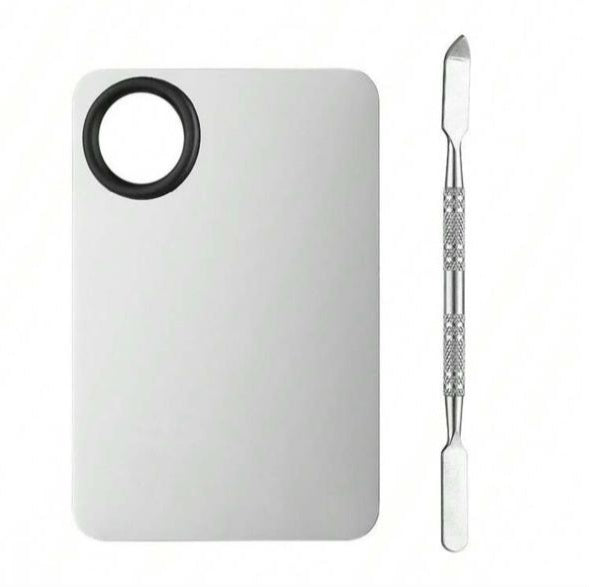 Stainless Steel Makeup Palette Makeup Mixing Tool Set