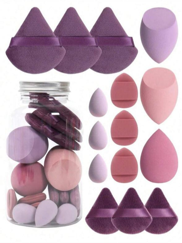 Random 5-Piece Makeup Sponge Set(Purple)